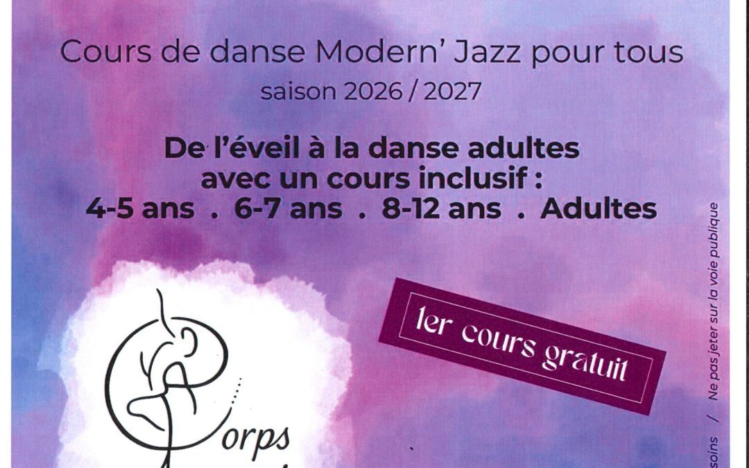 Association CORPSACCORD – Inscription 2026 2027