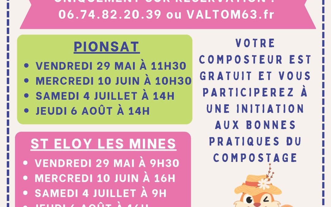 SITCOM – Réservez votre composteur