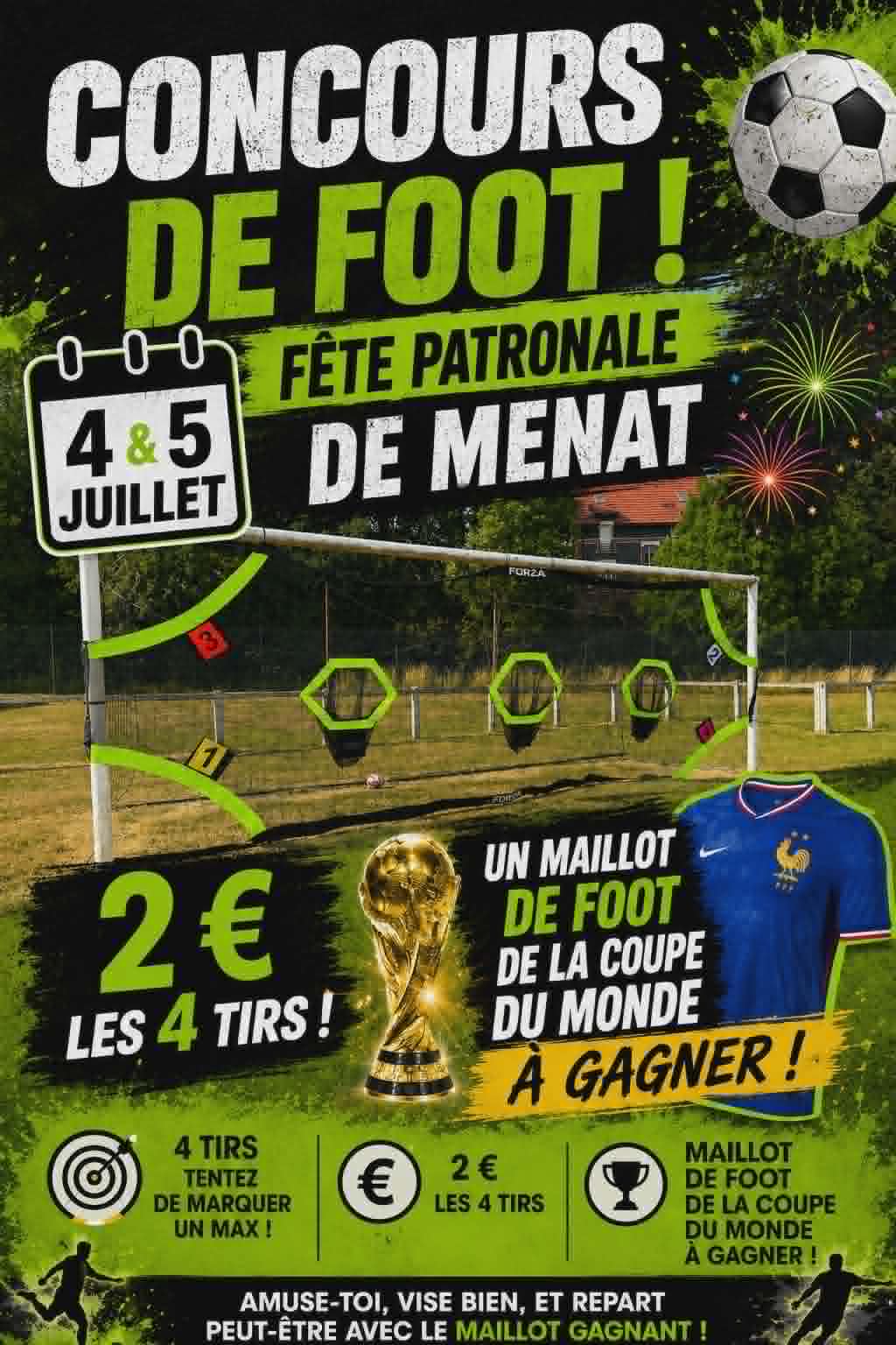 Concours de foot – 04 & 05 juillet 2026