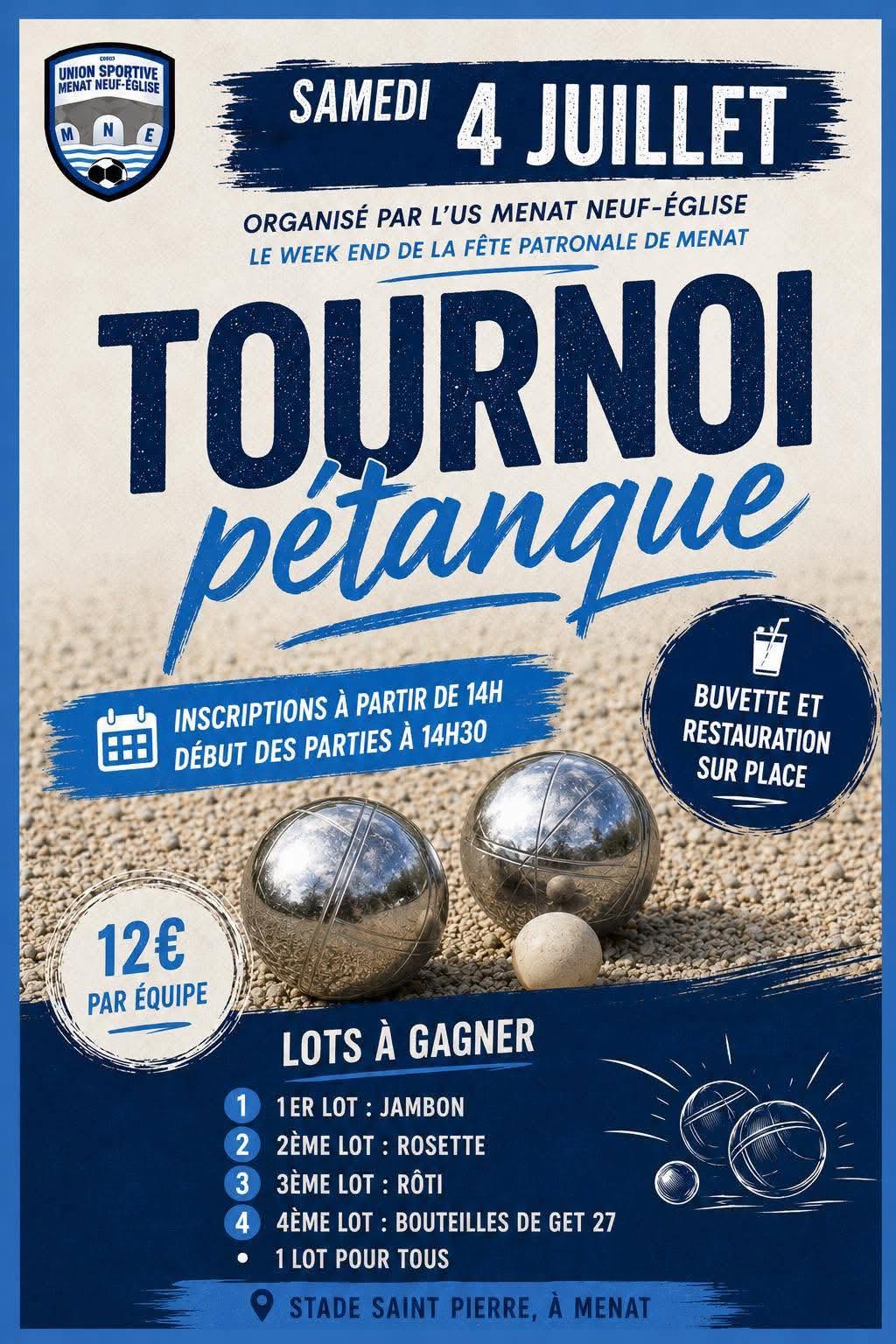 Concours de pétanque – 04.07.2026