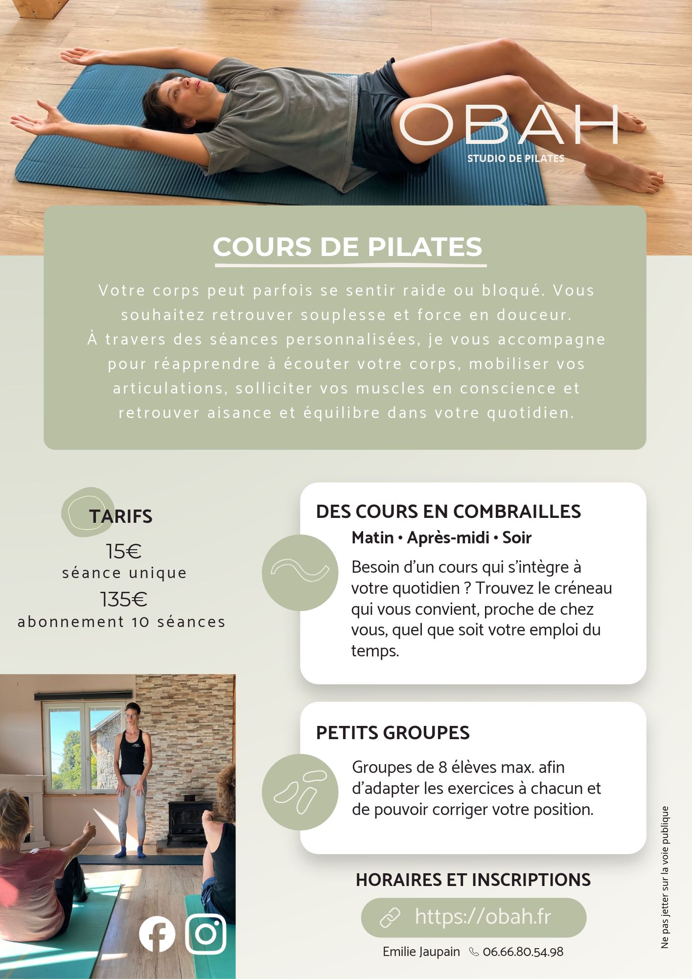 Cours de Pilates